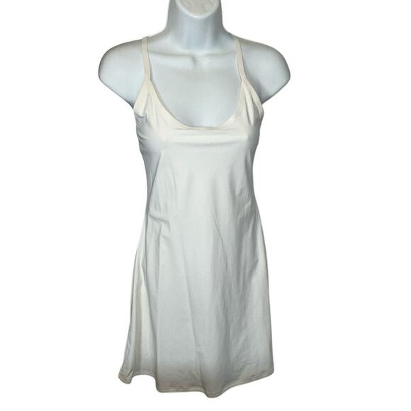Outdoor Voices Exercise Dress White Small Adjustable Straps Shorts Pockets - Picture 3 of 12